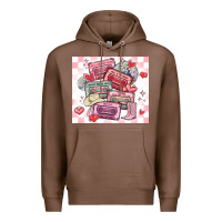 Chestnut valentine's day cassette tapes Premium Hoodie - MaliasSmallBusiness
