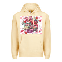 Pina Colada valentine's day cassette tapes Premium Hoodie - MaliasSmallBusiness