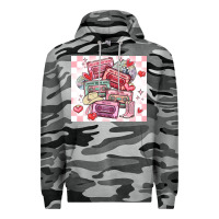 Slate Camo valentine's day cassette tapes Premium Hoodie - MaliasSmallBusiness