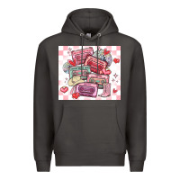 Smoke valentine's day cassette tapes Premium Hoodie - MaliasSmallBusiness