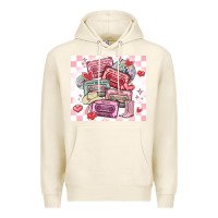 Tofu valentine's day cassette tapes Premium Hoodie - MaliasSmallBusiness
