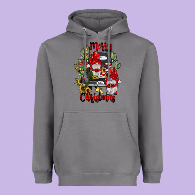 Farm Truck,merry Christmas Gnome Heavyweight Hoodie Designed By Jahusdesignshop
