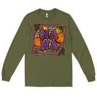 Army Green basketball nana with leopard Long Sleeve Tee - Zillion Design Studio