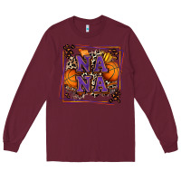 Burgundy basketball nana with leopard Long Sleeve Tee - Zillion Design Studio