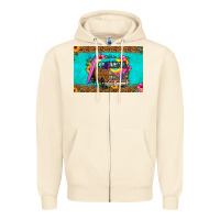 Sandshell hippie van floral skinny metal can holder Zipper Hoodie - HRA Design Shop