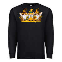 Black western bee gnomes beehive honey sunflowers Premium Sweatshirt - Artiststas