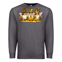 Charcoal Heather western bee gnomes beehive honey sunflowers Premium Sweatshirt - Artiststas