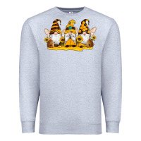 Heather Grey western bee gnomes beehive honey sunflowers Premium Sweatshirt - Artiststas