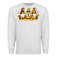 Oatmeal Heather western bee gnomes beehive honey sunflowers Premium Sweatshirt - Artiststas