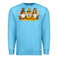 Ocean Blue western bee gnomes beehive honey sunflowers Premium Sweatshirt - Artiststas