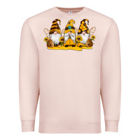 Pale Pink western bee gnomes beehive honey sunflowers Premium Sweatshirt - Artiststas