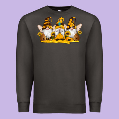 Western Bee Gnomes Beehive Honey Sunflowers Premium Sweatshirt Designed By Artiststas