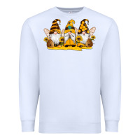 White western bee gnomes beehive honey sunflowers Premium Sweatshirt - Artiststas