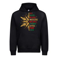 Black christmas snowflake Urban Hoodie - MaliasSmallBusiness