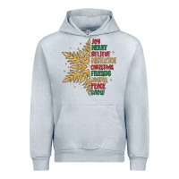 Heather Grey christmas snowflake Urban Hoodie - MaliasSmallBusiness