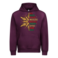 Mauve Wine christmas snowflake Urban Hoodie - MaliasSmallBusiness