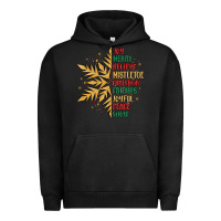 Pigment Black christmas snowflake Urban Hoodie - MaliasSmallBusiness