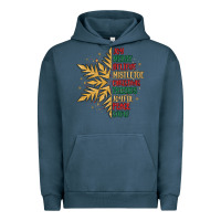 Pigment Midnight Navy christmas snowflake Urban Hoodie - MaliasSmallBusiness