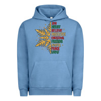 Pigment Pebble Blue christmas snowflake Urban Hoodie - MaliasSmallBusiness