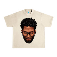 Sandshell bearded black man portrait Urban Heavy Tee - texasbilliewilder