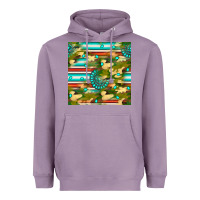 Lavender camouflage serape gemstone seamless pattern Heavyweight Hoodie - BundleAndBundleShop