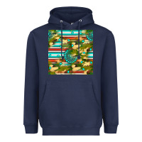 Navy camouflage serape gemstone seamless pattern Heavyweight Hoodie - BundleAndBundleShop