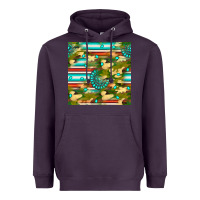 Plum camouflage serape gemstone seamless pattern Heavyweight Hoodie - BundleAndBundleShop