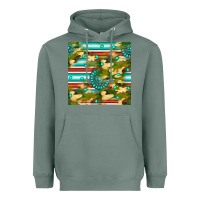 Sage camouflage serape gemstone seamless pattern Heavyweight Hoodie - BundleAndBundleShop