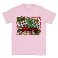 Bubblegum Pink christmas truck with tree Classic Tee - RanaPortraitStore