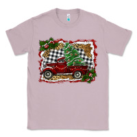 Lilac christmas truck with tree Classic Tee - RanaPortraitStore