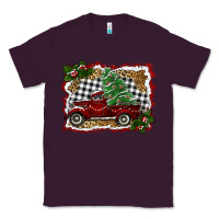 Plum christmas truck with tree Classic Tee - RanaPortraitStore