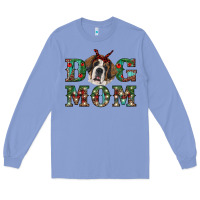 Colony Blue christmas st. bernard dog mom Long Sleeve Tee - RanaPortraitStore