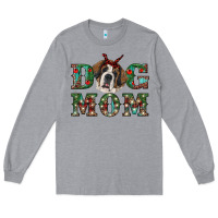 Heather Grey christmas st. bernard dog mom Long Sleeve Tee - RanaPortraitStore