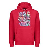 Cardinal easter cassette tapes Premium Hoodie - MaliasSmallBusiness