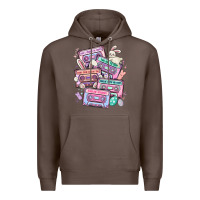 Coffee easter cassette tapes Premium Hoodie - MaliasSmallBusiness