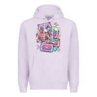Lilac easter cassette tapes Premium Hoodie - MaliasSmallBusiness