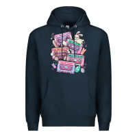 Navy easter cassette tapes Premium Hoodie - MaliasSmallBusiness