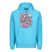 Ocean Blue easter cassette tapes Premium Hoodie - MaliasSmallBusiness
