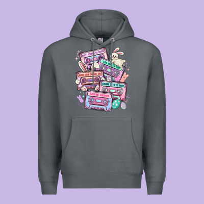Easter Cassette Tapes Premium Hoodie Designed By Maliassmallbusiness