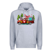 Heather Grey cna nurse truck with cactus and sunflowers Premium Hoodie - AdoDesignShop