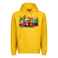 Lemon cna nurse truck with cactus and sunflowers Premium Hoodie - AdoDesignShop