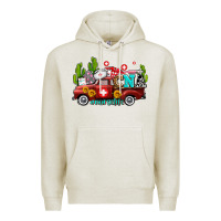 Oatmeal Heather cna nurse truck with cactus and sunflowers Premium Hoodie - AdoDesignShop