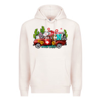 Pale Pink cna nurse truck with cactus and sunflowers Premium Hoodie - AdoDesignShop
