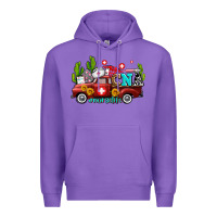 Purple cna nurse truck with cactus and sunflowers Premium Hoodie - AdoDesignShop