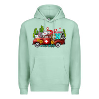 Seafoam cna nurse truck with cactus and sunflowers Premium Hoodie - AdoDesignShop