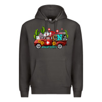 Smoke cna nurse truck with cactus and sunflowers Premium Hoodie - AdoDesignShop