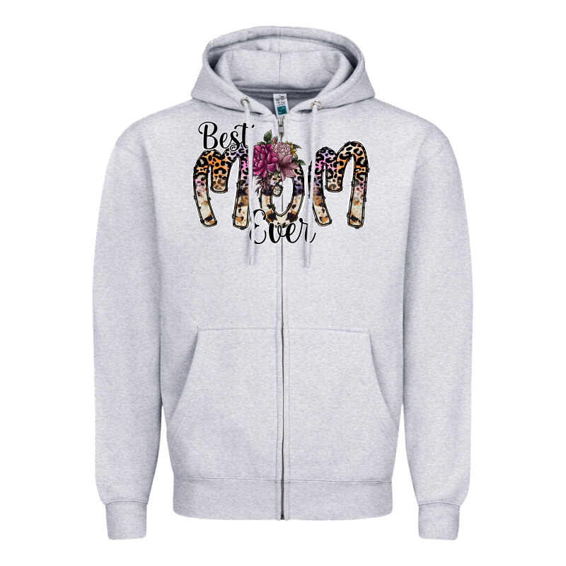 Best Mom Ever Zipper Hoodie by SublimationCraftShop | Teevron