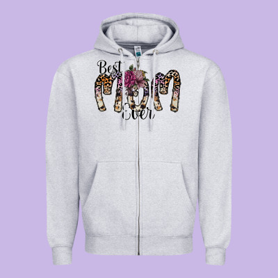 Best Mom Ever Zipper Hoodie Designed By Sublimationcraftshop