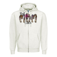 Oatmeal Heather best mom ever Zipper Hoodie - SublimationCraftShop