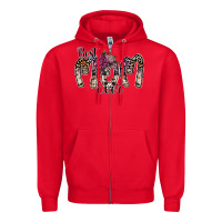 Red best mom ever Zipper Hoodie - SublimationCraftShop